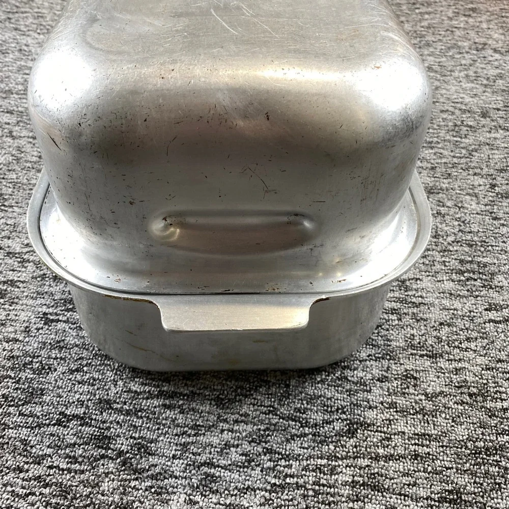 Vintage Kitchen Craft Aluminum Roast Oven Roaster 1940s 1950s USA 18.75 Inch